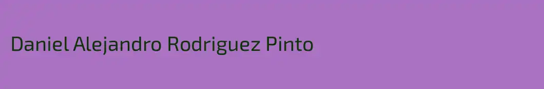 Daniel Alejandro Rodriguez Pinto